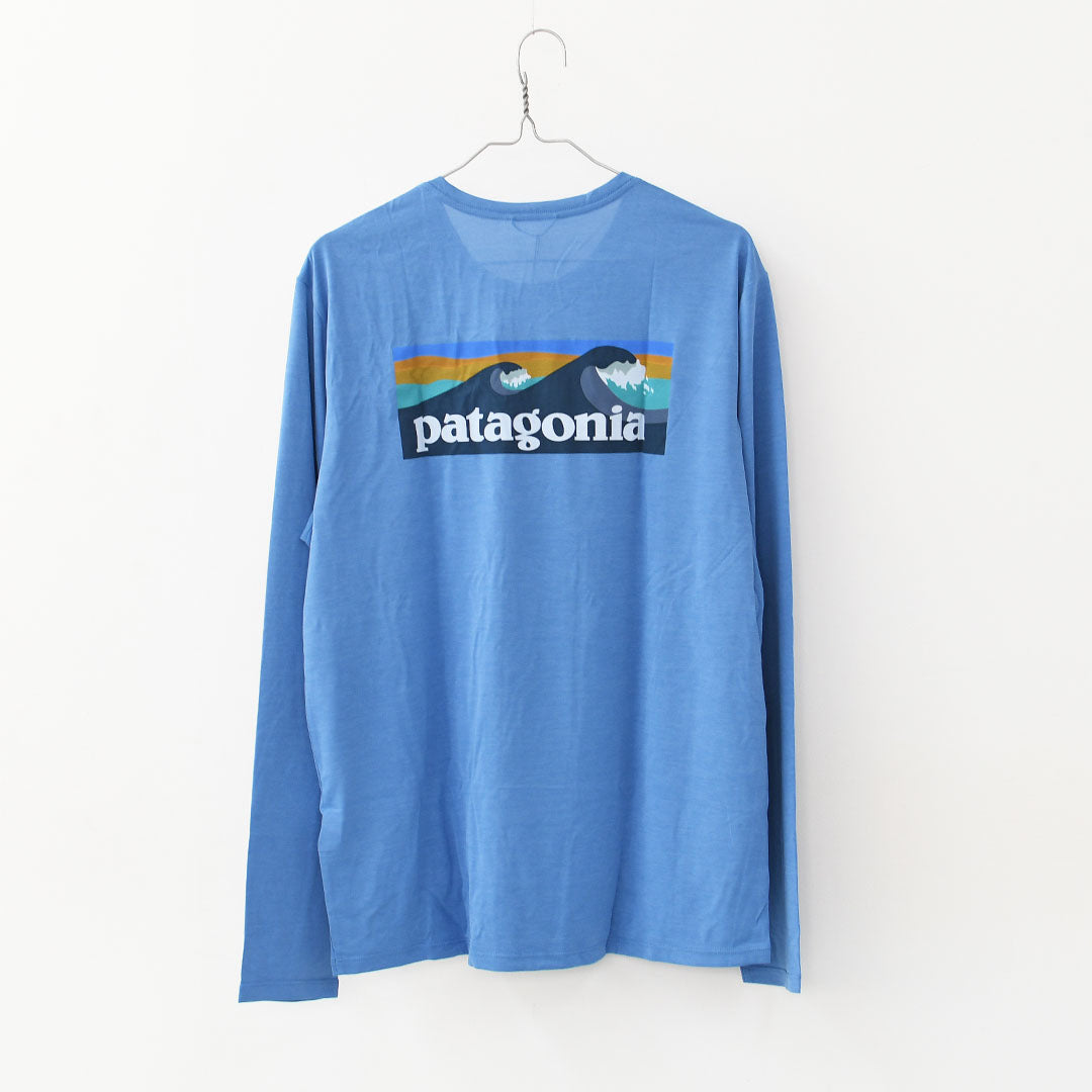 Patagonia [パタゴニア正規代理店] M's L/S Cap Cool Daily Shirt - Boardshort Logo [45457] メンズ・ロングスリーブ・キャプリーン・クール・デイリー・シャツ（ボードショーツ・ロゴ）・MEN'S [2026SS]