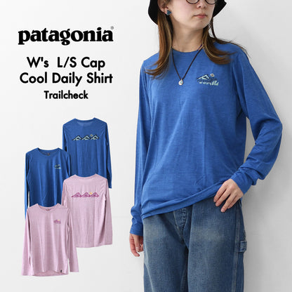 Patagonia [パタゴニア正規代理店] W's L/S Cap Cool Daily Shirt - Trailcheck [45458] ウィメンズ・ロングスリーブ・キャプリーン・クール・デイリー・シャツ（トレイルチェック）・LADY'S [2026SS]