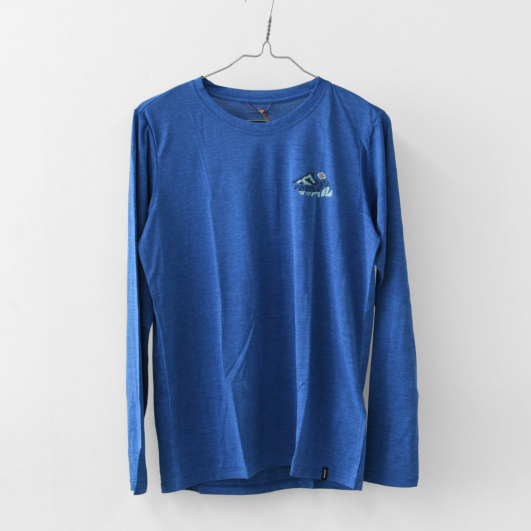 Patagonia [パタゴニア正規代理店] W's L/S Cap Cool Daily Shirt - Trailcheck [45458] ウィメンズ・ロングスリーブ・キャプリーン・クール・デイリー・シャツ（トレイルチェック）・LADY'S [2026SS]