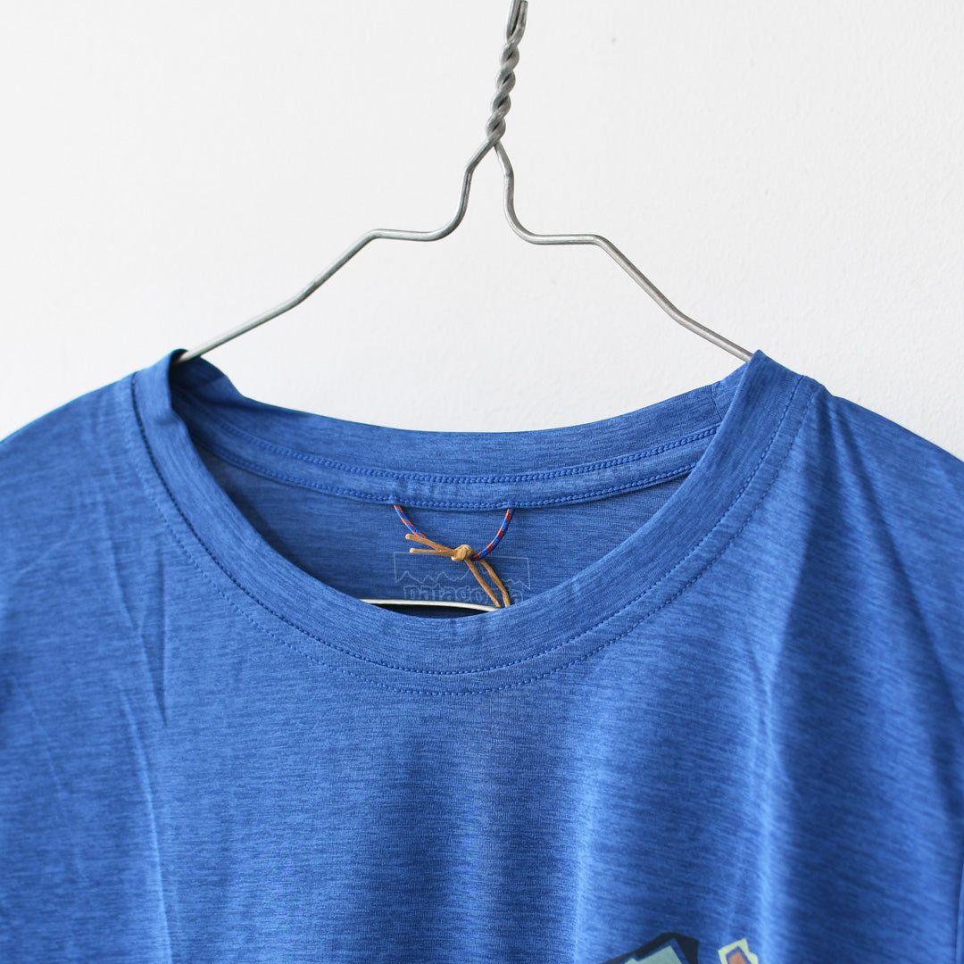 Patagonia [パタゴニア正規代理店] W's L/S Cap Cool Daily Shirt - Trailcheck [45458] ウィメンズ・ロングスリーブ・キャプリーン・クール・デイリー・シャツ（トレイルチェック）・LADY'S [2026SS]