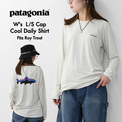 Patagonia [パタゴニア正規代理店] W's L/S Cap Cool Daily Shirt - Fitz Roy Trout [45459] ウィメンズ・ロングスリーブ・キャプリーン・クール・デイリー・シャツ（フィッツロイ・トラウト）・長袖Tシャツ・LADY'S [2026SS]