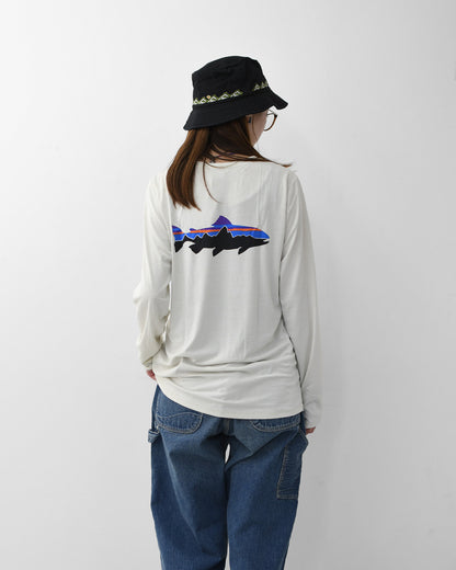 Patagonia [パタゴニア正規代理店] W's L/S Cap Cool Daily Shirt - Fitz Roy Trout [45459] ウィメンズ・ロングスリーブ・キャプリーン・クール・デイリー・シャツ（フィッツロイ・トラウト）・長袖Tシャツ・LADY'S [2026SS]