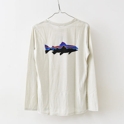 Patagonia [パタゴニア正規代理店] W's L/S Cap Cool Daily Shirt - Fitz Roy Trout [45459] ウィメンズ・ロングスリーブ・キャプリーン・クール・デイリー・シャツ（フィッツロイ・トラウト）・長袖Tシャツ・LADY'S [2026SS]