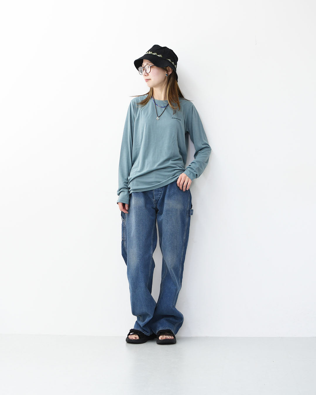 Patagonia [パタゴニア正規代理店] W's L/S Cap Cool Daily Shirt - Boardshort Logo [45465] ウィメンズ・ロングスリーブ・キャプリーン・クール・デイリー・シャツ（ボードショーツ・ロゴ）・長袖Tシャツ・LADY'S [2026SS]