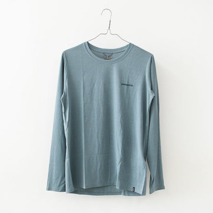 Patagonia [パタゴニア正規代理店] W's L/S Cap Cool Daily Shirt - Boardshort Logo [45465] ウィメンズ・ロングスリーブ・キャプリーン・クール・デイリー・シャツ（ボードショーツ・ロゴ）・長袖Tシャツ・LADY'S [2026SS]