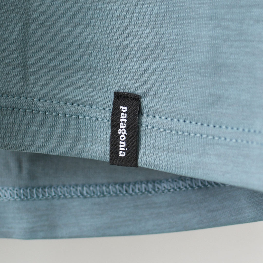 Patagonia [パタゴニア正規代理店] W's L/S Cap Cool Daily Shirt - Boardshort Logo [45465] ウィメンズ・ロングスリーブ・キャプリーン・クール・デイリー・シャツ（ボードショーツ・ロゴ）・長袖Tシャツ・LADY'S [2026SS]