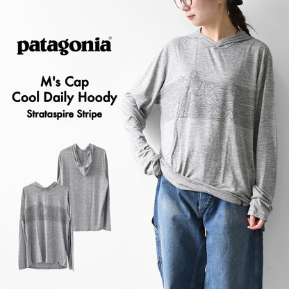 Patagonia [パタゴニア正規代理店] M's Cap Cool Daily Hoody - Strataspire Stripe [45468] メンズ・キャプリーン・クール・デイリー・フーディ（ストラタスパイア・ストライプ）・MEN'S [2026SS]