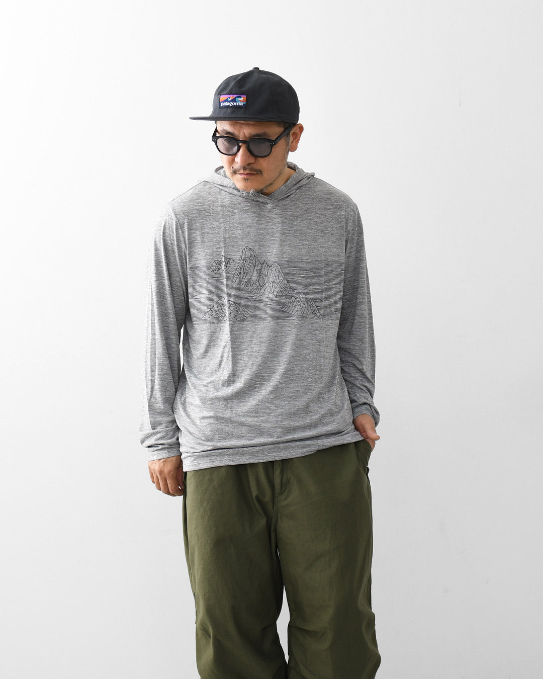 Patagonia [パタゴニア正規代理店] M's Cap Cool Daily Hoody - Strataspire Stripe [45468] メンズ・キャプリーン・クール・デイリー・フーディ（ストラタスパイア・ストライプ）・MEN'S [2026SS]