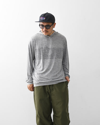 Patagonia [パタゴニア正規代理店] M's Cap Cool Daily Hoody - Strataspire Stripe [45468] メンズ・キャプリーン・クール・デイリー・フーディ（ストラタスパイア・ストライプ）・MEN'S [2026SS]