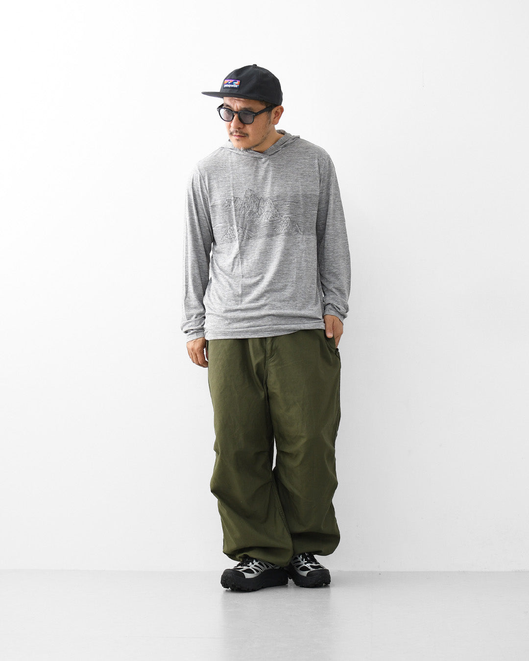 Patagonia [パタゴニア正規代理店] M's Cap Cool Daily Hoody - Strataspire Stripe [45468] メンズ・キャプリーン・クール・デイリー・フーディ（ストラタスパイア・ストライプ）・MEN'S [2026SS]