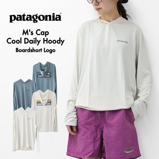 Patagonia [パタゴニア正規代理店] M's Cap Cool Daily Hoody - Boardshort Logo [45470] メンズ・キャプリーン・クール・デイリー・フーディ（ボードショーツ・ロゴ）・MEN'S [2026SS]