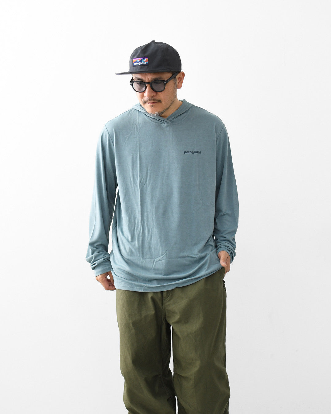 Patagonia [パタゴニア正規代理店] M's Cap Cool Daily Hoody - Boardshort Logo [45470] メンズ・キャプリーン・クール・デイリー・フーディ（ボードショーツ・ロゴ）・MEN'S [2026SS]