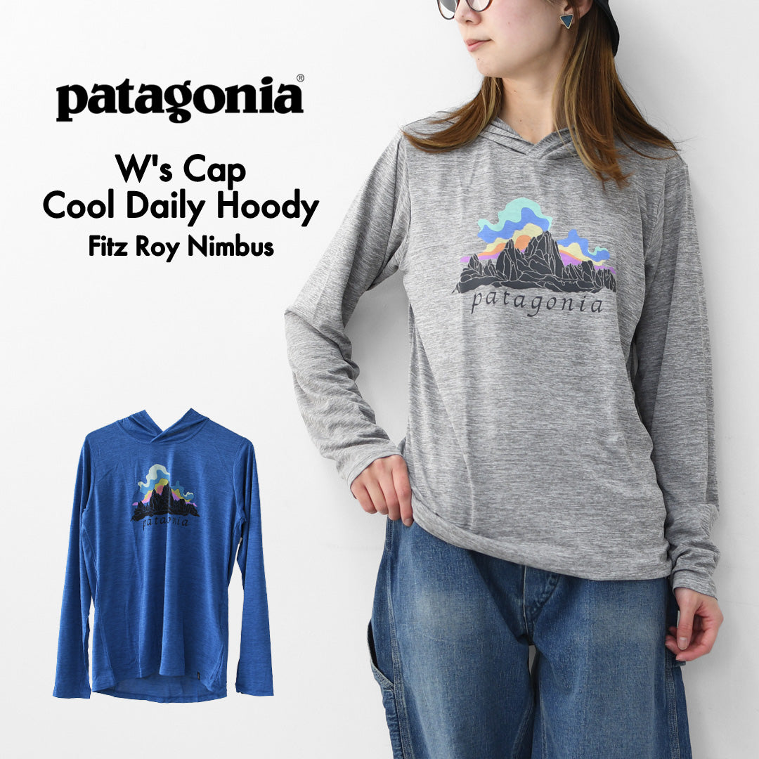 Patagonia [パタゴニア正規代理店] W's Cap Cool Daily Hoody - Fitz Roy Nimbus [45472] ウィメンズ・キャプリーン・クール・デイリー・フーディ（フィッツロイ・ニンバス）・LADY'S [2026SS]