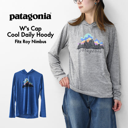 Patagonia [パタゴニア正規代理店] W's Cap Cool Daily Hoody - Fitz Roy Nimbus [45472] ウィメンズ・キャプリーン・クール・デイリー・フーディ（フィッツロイ・ニンバス）・LADY'S [2026SS]