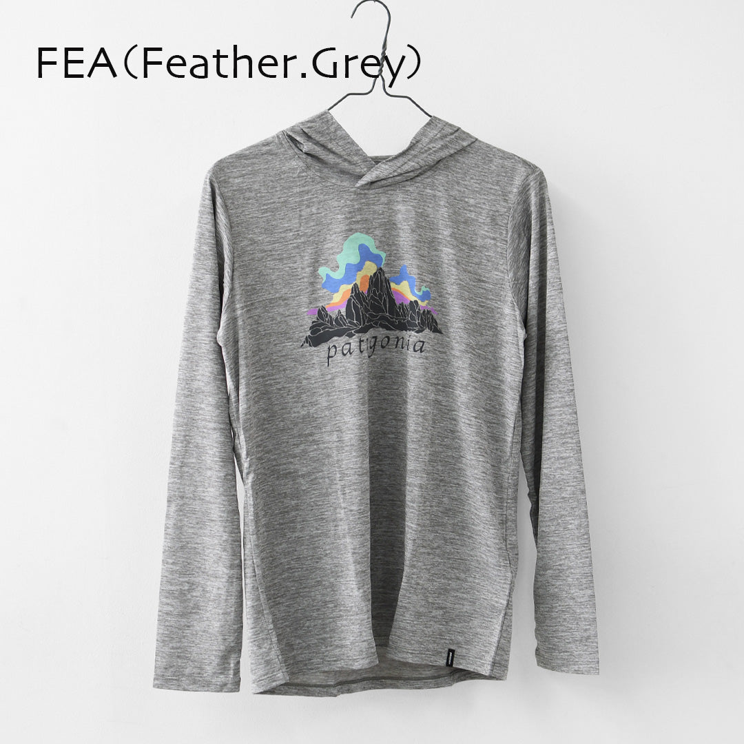Patagonia [パタゴニア正規代理店] W's Cap Cool Daily Hoody - Fitz Roy Nimbus [45472] ウィメンズ・キャプリーン・クール・デイリー・フーディ（フィッツロイ・ニンバス）・LADY'S [2026SS]