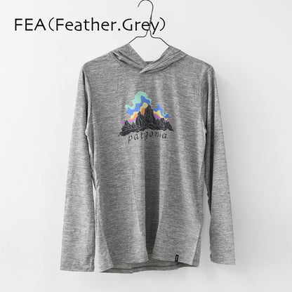 Patagonia [パタゴニア正規代理店] W's Cap Cool Daily Hoody - Fitz Roy Nimbus [45472] ウィメンズ・キャプリーン・クール・デイリー・フーディ（フィッツロイ・ニンバス）・LADY'S [2026SS]