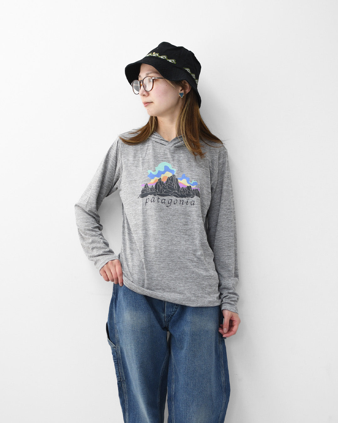 Patagonia [パタゴニア正規代理店] W's Cap Cool Daily Hoody - Fitz Roy Nimbus [45472] ウィメンズ・キャプリーン・クール・デイリー・フーディ（フィッツロイ・ニンバス）・LADY'S [2026SS]