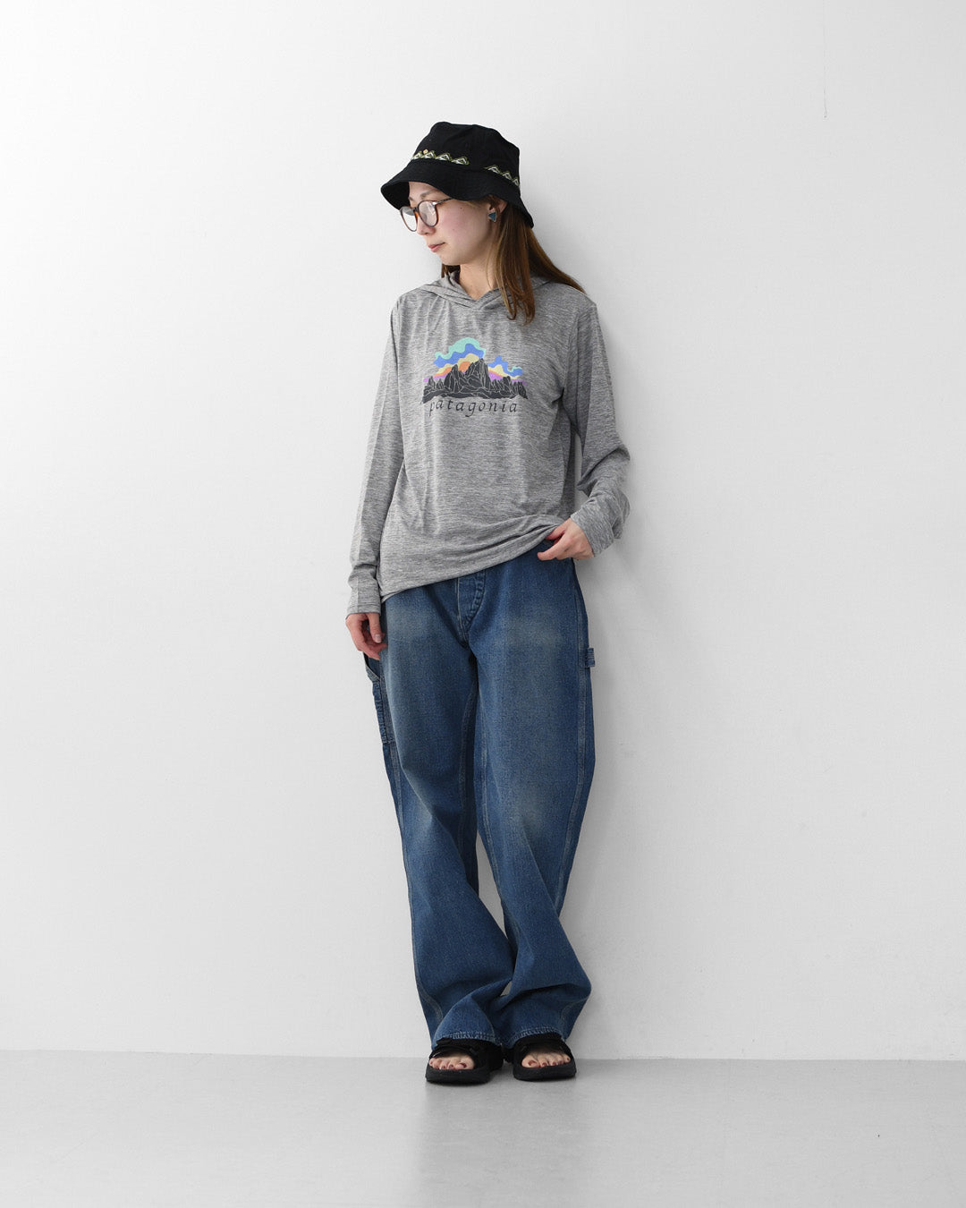 Patagonia [パタゴニア正規代理店] W's Cap Cool Daily Hoody - Fitz Roy Nimbus [45472] ウィメンズ・キャプリーン・クール・デイリー・フーディ（フィッツロイ・ニンバス）・LADY'S [2026SS]