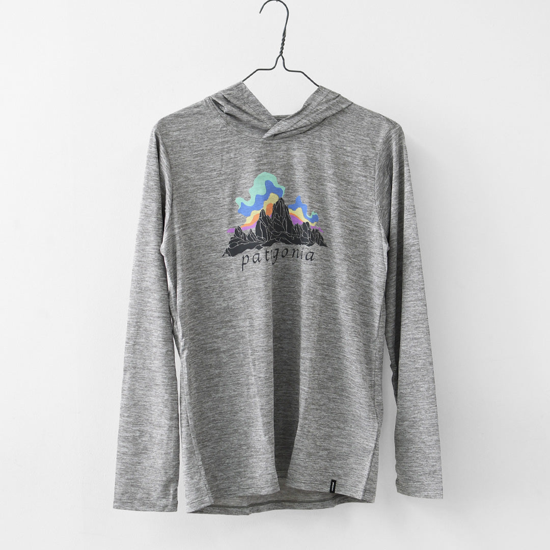 Patagonia [パタゴニア正規代理店] W's Cap Cool Daily Hoody - Fitz Roy Nimbus [45472] ウィメンズ・キャプリーン・クール・デイリー・フーディ（フィッツロイ・ニンバス）・LADY'S [2026SS]