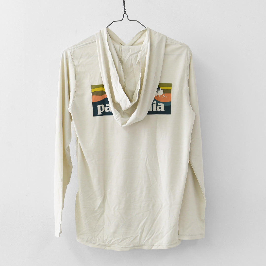 Patagonia [パタゴニア正規代理店] W's Cap Cool Daily Hoody - Boardshort Logo [45474] ウィメンズ・キャプリーン・クール・デイリー・フーディ（ボードショーツ・ロゴ）・LADY'S [2026SS]