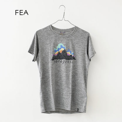 Patagonia [パタゴニア正規代理店] W's Cap Cool Daily Shirt - Fitz Roy Nimbus [45486] ウィメンズ・キャプリーン・クール・デイリー・シャツ（フィッツロイ・ニンバス）・半袖Tシャツ・LADY'S [2026SS]