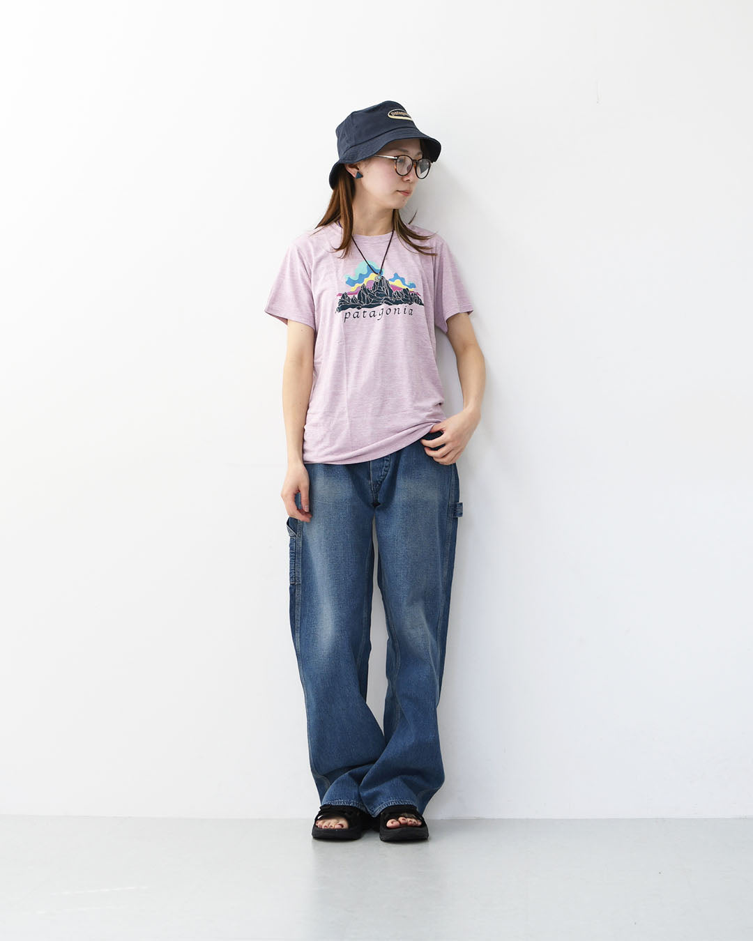 Patagonia [パタゴニア正規代理店] W's Cap Cool Daily Shirt - Fitz Roy Nimbus [45486] ウィメンズ・キャプリーン・クール・デイリー・シャツ（フィッツロイ・ニンバス）・半袖Tシャツ・LADY'S [2026SS]