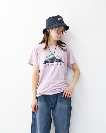 Patagonia [パタゴニア正規代理店] W's Cap Cool Daily Shirt - Fitz Roy Nimbus [45486] ウィメンズ・キャプリーン・クール・デイリー・シャツ（フィッツロイ・ニンバス）・半袖Tシャツ・LADY'S [2026SS]