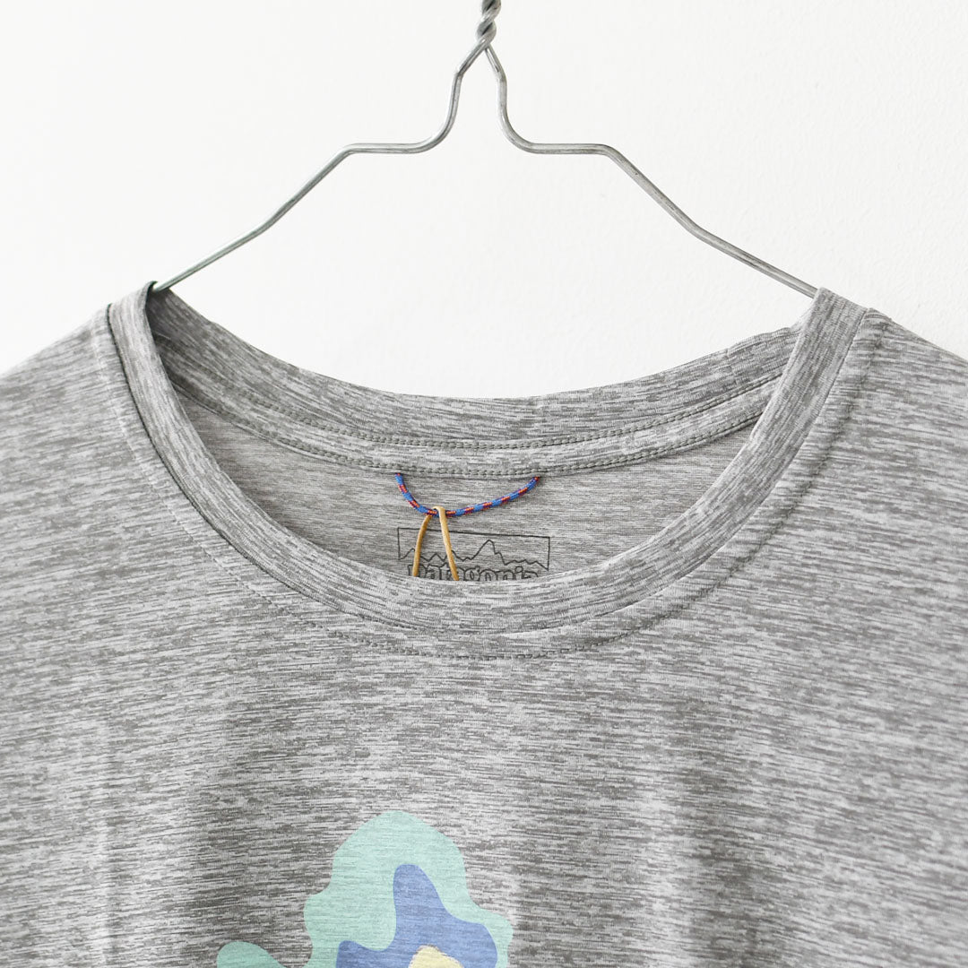 Patagonia [パタゴニア正規代理店] W's Cap Cool Daily Shirt - Fitz Roy Nimbus [45486] ウィメンズ・キャプリーン・クール・デイリー・シャツ（フィッツロイ・ニンバス）・半袖Tシャツ・LADY'S [2026SS]