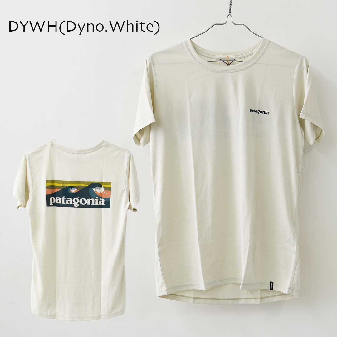 Patagonia [パタゴニア正規代理店] W's Cap Cool Daily Shirt - Boardshort Logo [45489] ウィメンズ・キャプリーン・クール・デイリー・シャツ（ボードショーツ・ロゴ）・半袖Tシャツ・LADY'S [2026SS]