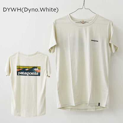 Patagonia [パタゴニア正規代理店] W's Cap Cool Daily Shirt - Boardshort Logo [45489] ウィメンズ・キャプリーン・クール・デイリー・シャツ（ボードショーツ・ロゴ）・半袖Tシャツ・LADY'S [2026SS]