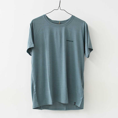 Patagonia [パタゴニア正規代理店] W's Cap Cool Daily Shirt - Boardshort Logo [45489] ウィメンズ・キャプリーン・クール・デイリー・シャツ（ボードショーツ・ロゴ）・半袖Tシャツ・LADY'S [2026SS]