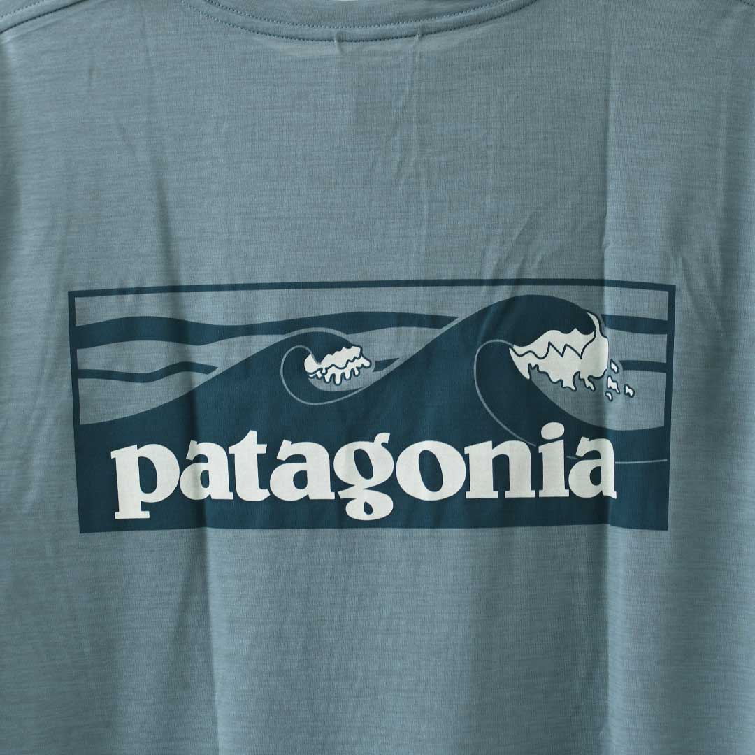 Patagonia [パタゴニア正規代理店] W's Cap Cool Daily Shirt - Boardshort Logo [45489] ウィメンズ・キャプリーン・クール・デイリー・シャツ（ボードショーツ・ロゴ）・半袖Tシャツ・LADY'S [2026SS]