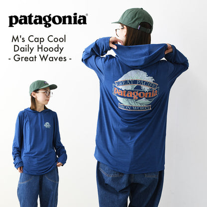 Patagonia [パタゴニア正規代理店] M's Cap Cool Daily Hoody - Great Waves [45499] メンズ・キャプリーン・クール・デイリー・フーディ（グレート・ウェーブス）・長袖・MEN'S [2026AW]