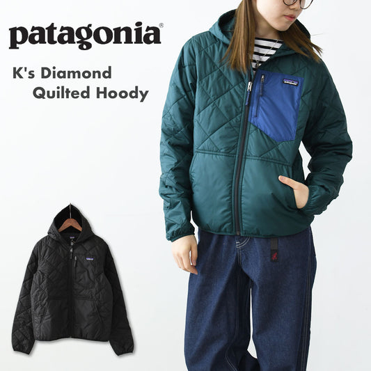 Patagonia [パタゴニア正規代理店] K's Diamond Quilted Hoody [65815] キッズ・ダイアモンド・キルテッド・フーディ・アウター・KID'S/LADY'S  [2025AW]