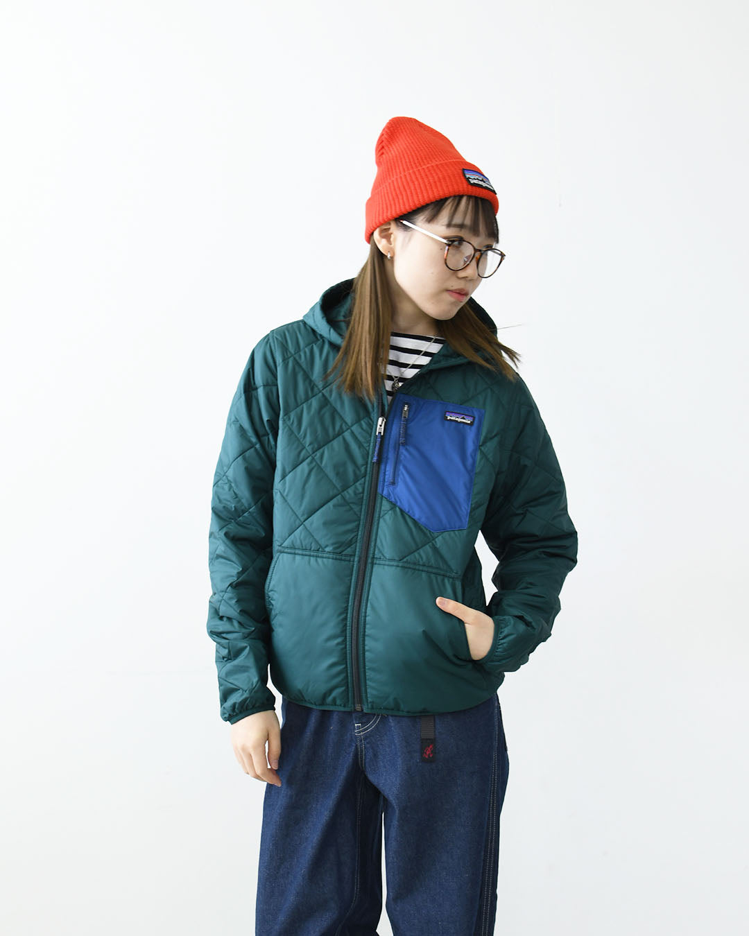Patagonia [パタゴニア正規代理店] K's Diamond Quilted Hoody [65815] キッズ・ダイアモンド・キルテッド・フーディ・アウター・KID'S/LADY'S  [2025AW]