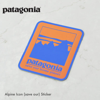 Patagonia [パタゴニア正規代理店] Alpine Icon (save our) Sticker [STK39] アルパイン・アイコン・セーブ アワー・ステッカー [2025AW]