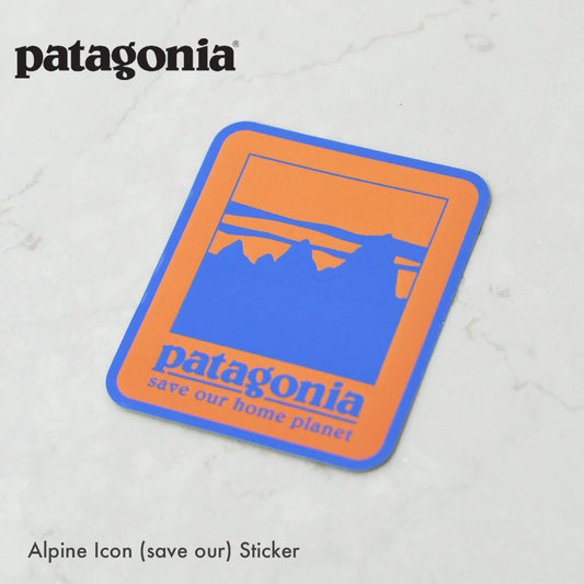 Patagonia [パタゴニア正規代理店] Alpine Icon (save our) Sticker [STK39] アルパイン・アイコン・セーブ アワー・ステッカー [2025AW]