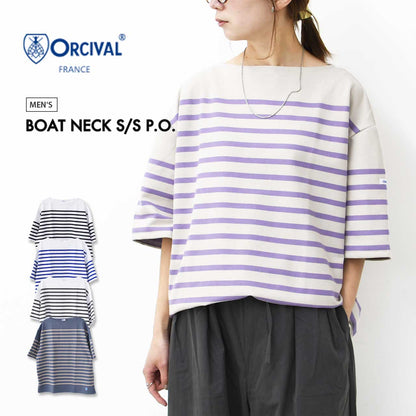 ORCIVAL [オーチバル・オーシバル] M Russell Border Boat Neck S/S P.O. [6119] ラッセルボーダー ボートネックショートスリーブ プルオーバー・MEN'S [2025SS]