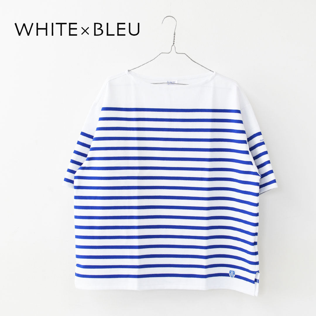 ORCIVAL [オーチバル・オーシバル] Russel Wide Boat Neck S/S P.O. [6119B] ラッセル ワイド ボートネック 半袖バスクシャツ・ボーダーシャツ・バスクシャツ・半袖・ワイドシルエット・ドロップショルダー・ボーダーマリンシャツ・MEN'S [2026SS]