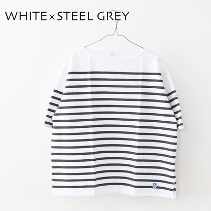 ORCIVAL [オーチバル・オーシバル] Russel Wide Boat Neck S/S P.O. [6119B] ラッセル ワイド ボートネック 半袖バスクシャツ・ボーダーシャツ・バスクシャツ・半袖・ワイドシルエット・ドロップショルダー・ボーダーマリンシャツ・MEN'S [2026SS]