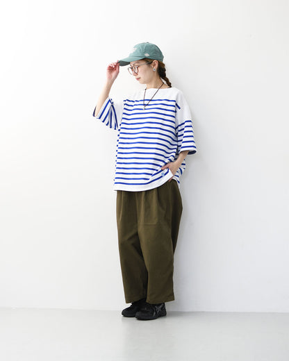 ORCIVAL [オーチバル・オーシバル] Russel Wide Boat Neck S/S P.O. [6119B] ラッセル ワイド ボートネック 半袖バスクシャツ・ボーダーシャツ・バスクシャツ・半袖・ワイドシルエット・ドロップショルダー・ボーダーマリンシャツ・MEN'S [2026SS]