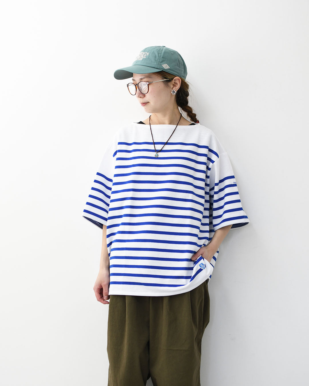 ORCIVAL [オーチバル・オーシバル] Russel Wide Boat Neck S/S P.O. [6119B] ラッセル ワイド ボートネック 半袖バスクシャツ・ボーダーシャツ・バスクシャツ・半袖・ワイドシルエット・ドロップショルダー・ボーダーマリンシャツ・MEN'S [2026SS]
