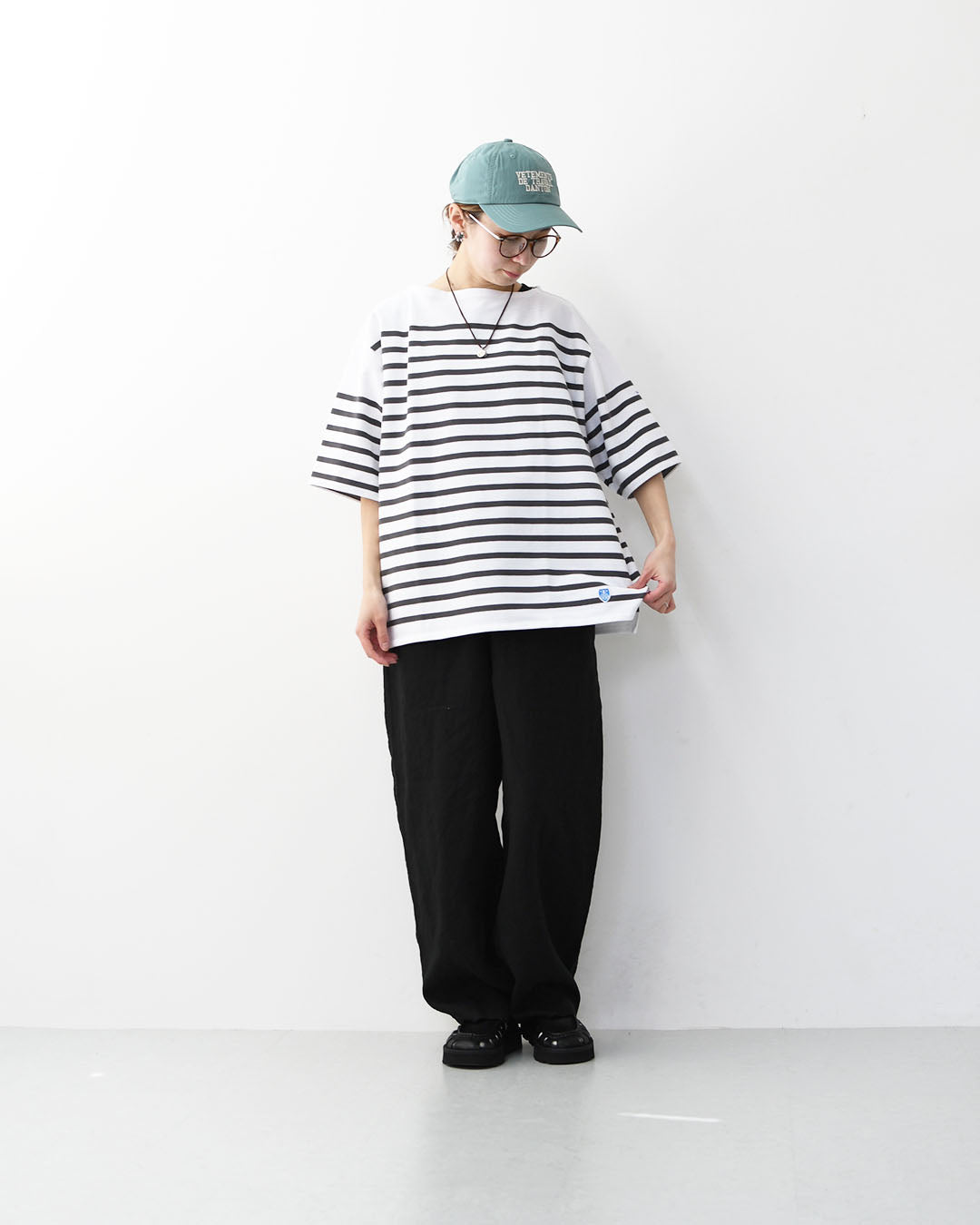 ORCIVAL [オーチバル・オーシバル] Russel Wide Boat Neck S/S P.O. [6119B] ラッセル ワイド ボートネック 半袖バスクシャツ・ボーダーシャツ・バスクシャツ・半袖・ワイドシルエット・ドロップショルダー・ボーダーマリンシャツ・MEN'S [2026SS]