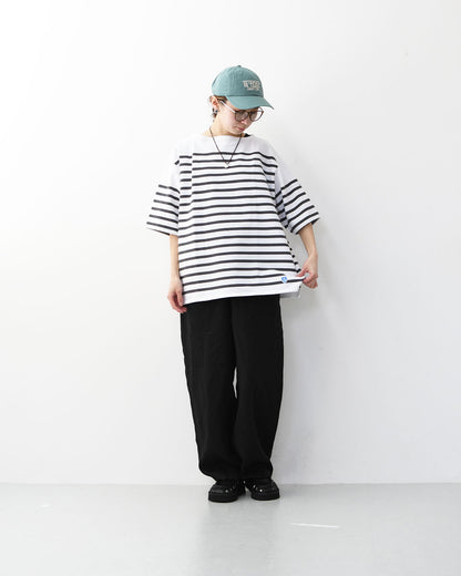 ORCIVAL [オーチバル・オーシバル] Russel Wide Boat Neck S/S P.O. [6119B] ラッセル ワイド ボートネック 半袖バスクシャツ・ボーダーシャツ・バスクシャツ・半袖・ワイドシルエット・ドロップショルダー・ボーダーマリンシャツ・MEN'S [2026SS]