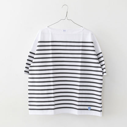 ORCIVAL [オーチバル・オーシバル] Russel Wide Boat Neck S/S P.O. [6119B] ラッセル ワイド ボートネック 半袖バスクシャツ・ボーダーシャツ・バスクシャツ・半袖・ワイドシルエット・ドロップショルダー・ボーダーマリンシャツ・MEN'S [2026SS]