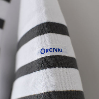 ORCIVAL [オーチバル・オーシバル] Russel Wide Boat Neck S/S P.O. [6119B] ラッセル ワイド ボートネック 半袖バスクシャツ・ボーダーシャツ・バスクシャツ・半袖・ワイドシルエット・ドロップショルダー・ボーダーマリンシャツ・MEN'S [2026SS]