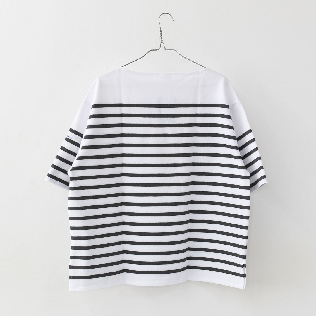 ORCIVAL [オーチバル・オーシバル] Russel Wide Boat Neck S/S P.O. [6119B] ラッセル ワイド ボートネック 半袖バスクシャツ・ボーダーシャツ・バスクシャツ・半袖・ワイドシルエット・ドロップショルダー・ボーダーマリンシャツ・MEN'S [2026SS]