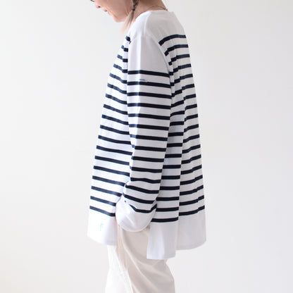 ORCIVAL [オーチバル・オーシバル] W BOAT NECK L/S LONG SLIT P.O.  [6132] ボートネック L/S ロングスリット プルオーバー [2024AW]