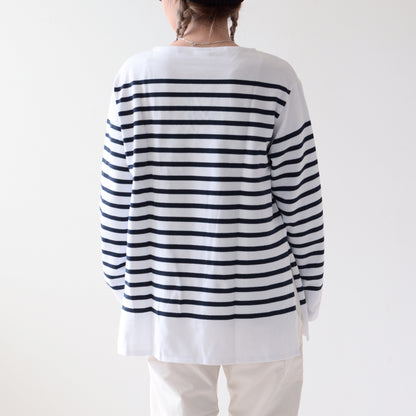 ORCIVAL [オーチバル・オーシバル] W BOAT NECK L/S LONG SLIT P.O.  [6132] ボートネック L/S ロングスリット プルオーバー [2024AW]