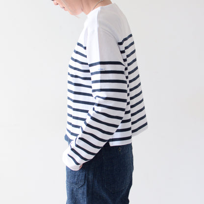 ORCIVAL [オーチバル・オーシバル] W BOAT NECK L/S CROPPED P.O.   [6202] ボートネック L/S クロップド プルオーバー [2024AW]